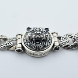 Tiger Head Decoration Bracelet to A Stylish Look Party Gift for men