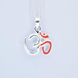 925 Sterling Silver OM Pendant Silver Pendant