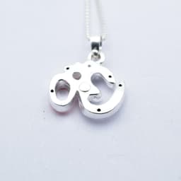 925 Sterling Silver OM Pendant Silver Pendant