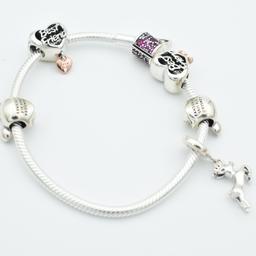 Silver Mickey Mouse Friendship Bracelets